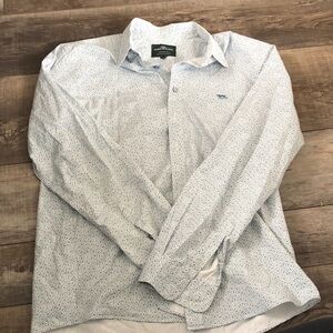 Rodd & Gunn White and Blue Patterned Shirt